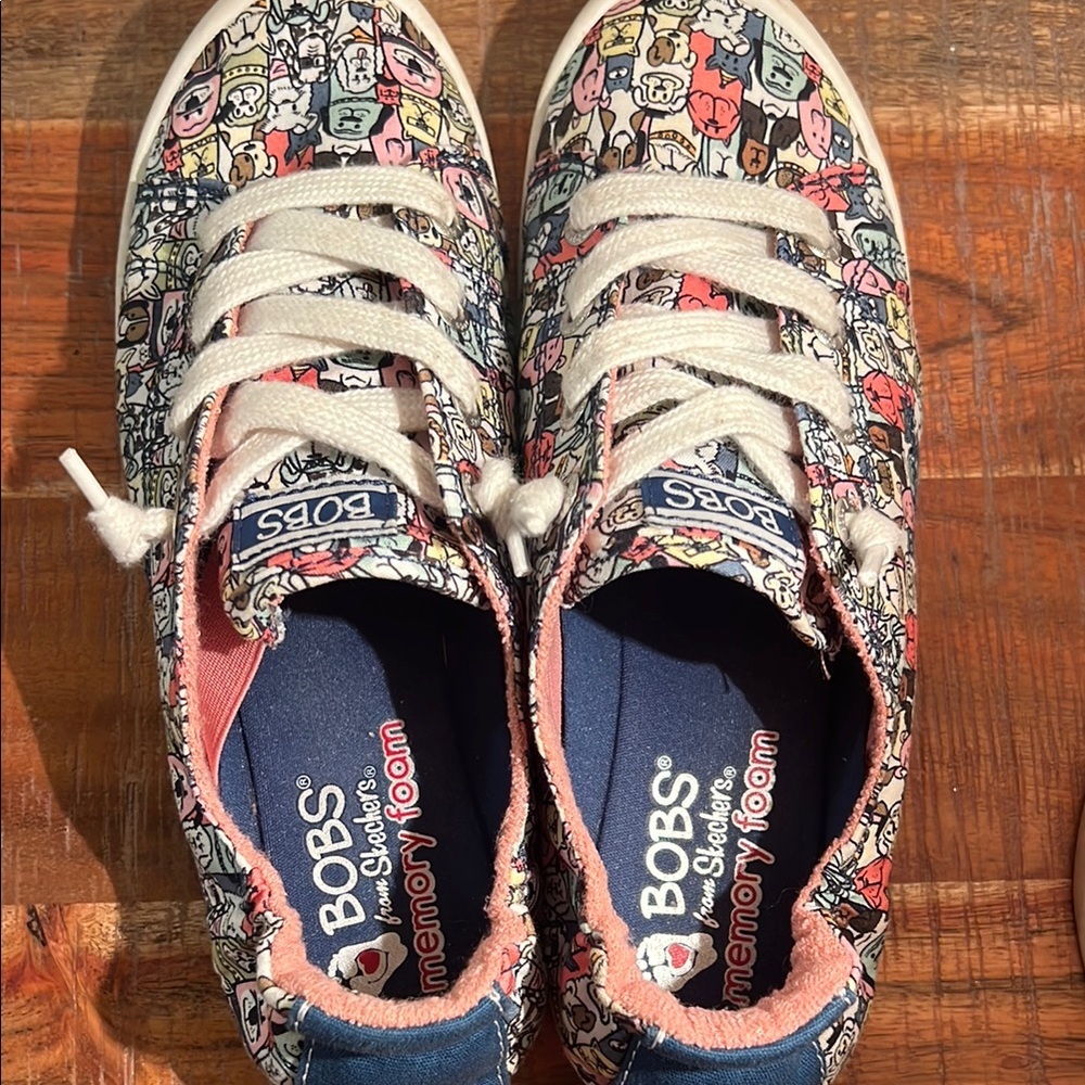 BOBS Women’s Colorful Dog Sneakers - Picture 2 of 4